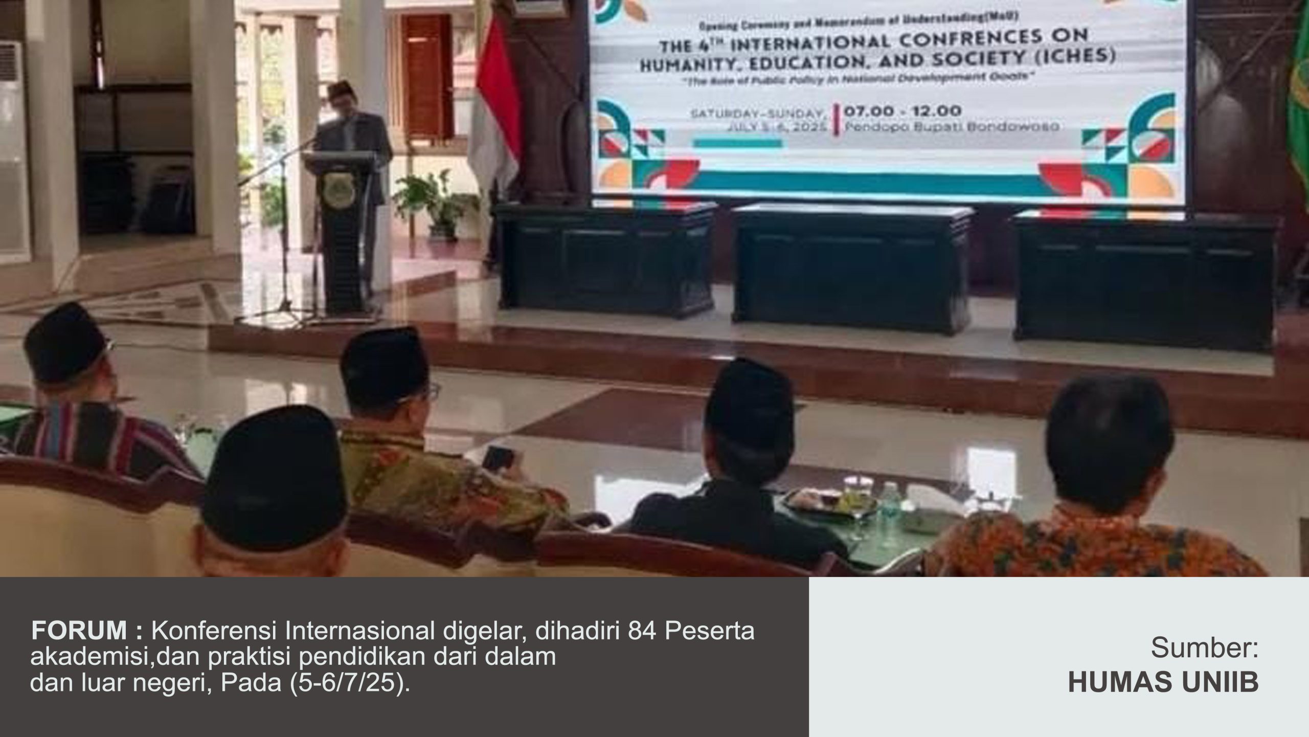 UNIIB KEMBALI AMBIL PERAN DI FORUM ICHES 2025