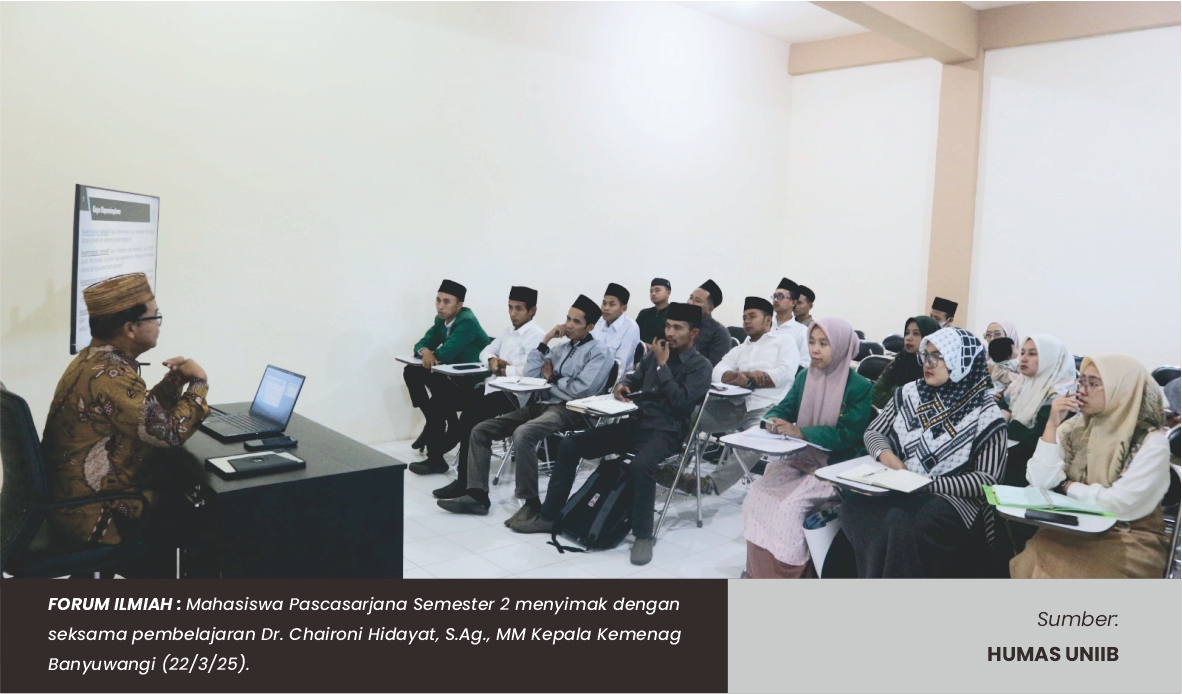 KEPALA KEMENAG BANYUWANGI ISI KULIAH UMUM PASCASARJANA UNIIB