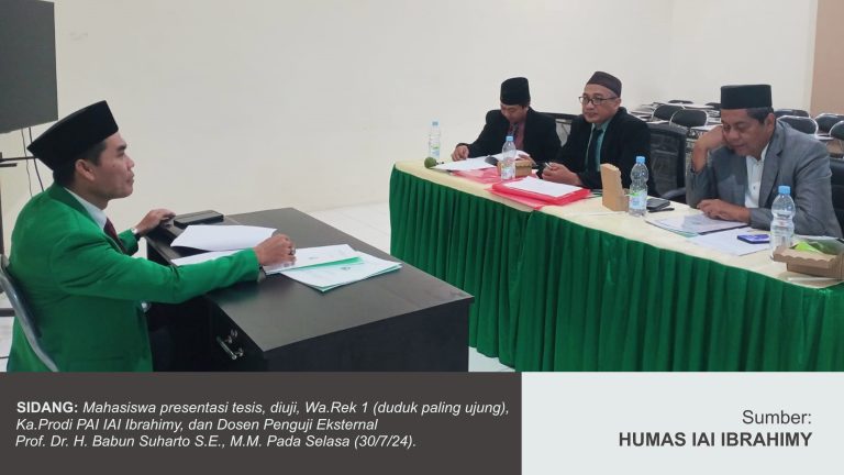 MAHASISWA PASCASARJANA IAI IBRAHIMY JALANI UJIAN TESIS