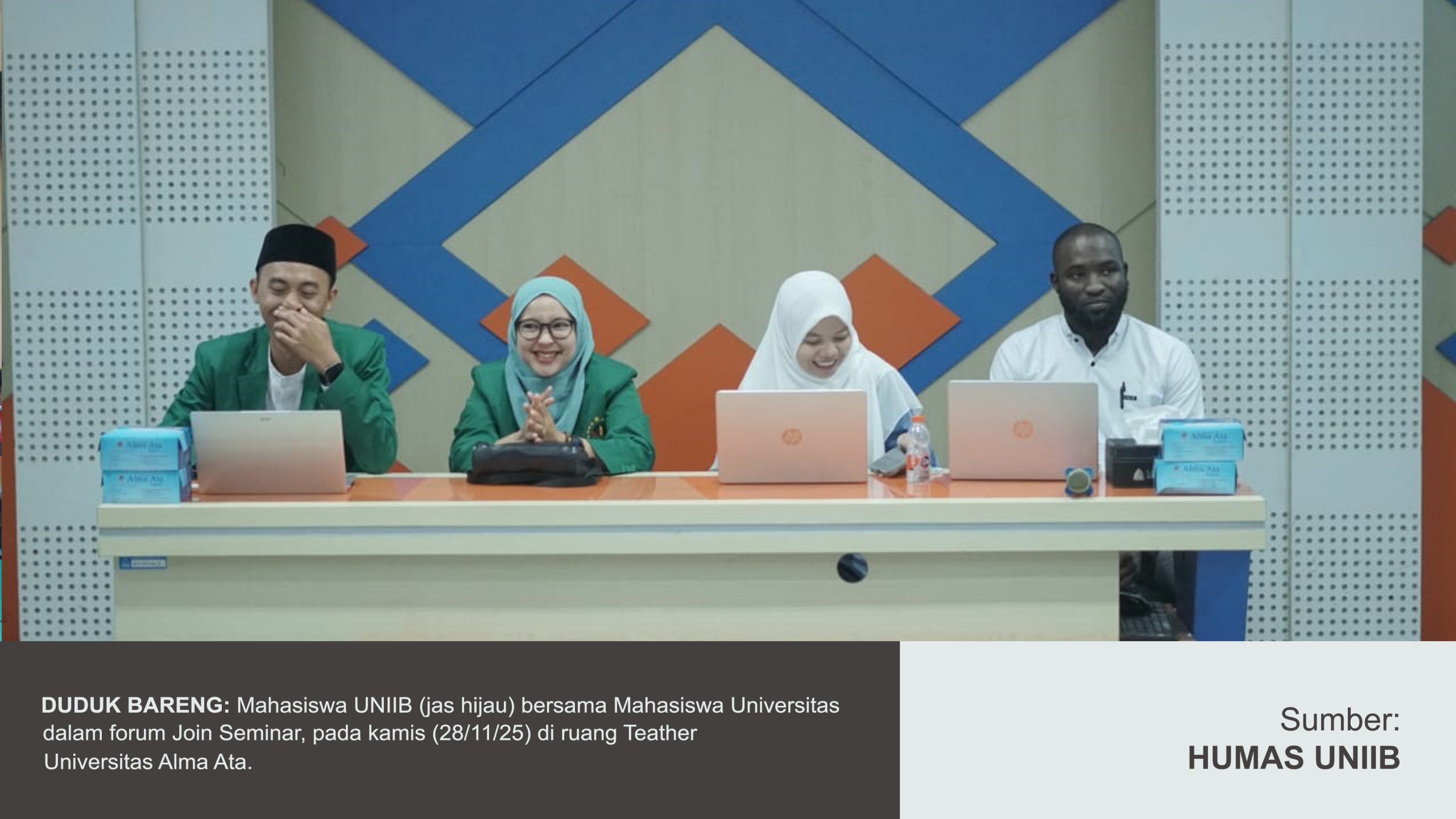 TINGKATKAN KEMAMPUAN MAHASISWA, PASCASARJANA UNIIB JOIN SEMINAR BARENG ALMA ATA