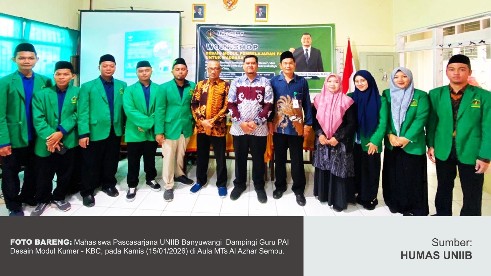 MAHASISWA PASCASARJANA UNIIB BANYUWANGI DAMPINGI GURU PAI DESAIN MODUL KUMER – KBC